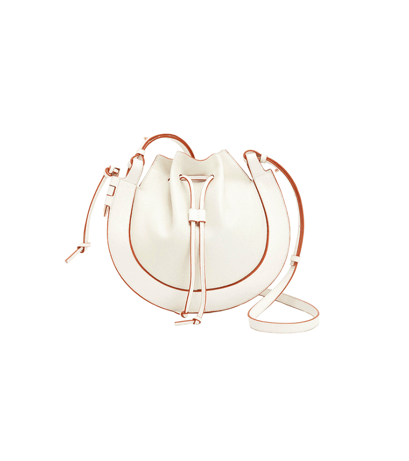 My Roommate Is A Gumiho Lee Dam (Lee Hye-ri) Inspired Bag 002 - ONE SIZE ONLY - 27 CM x 26 CM x 11 CM / Leather Material / Cream White - 