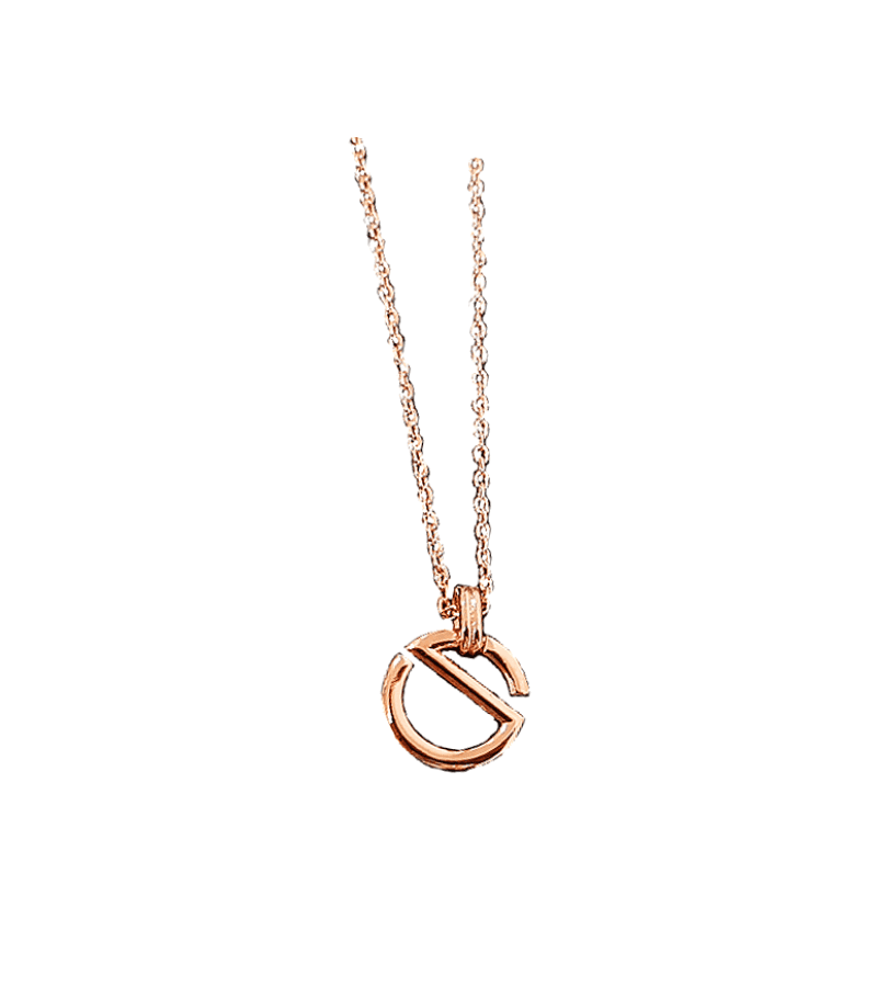 Nevertheless Yoo Na-bi (Han So-hee) Inspired Necklace 008 - Pattern B Only (Bottom Layer) / Rose Gold - Necklaces