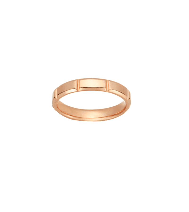 Nevertheless Yoo Na-bi (Han So-hee) Inspired Ring 002 - Pattern B (Plain / Without Rhinestones) / Rose Gold - Rings
