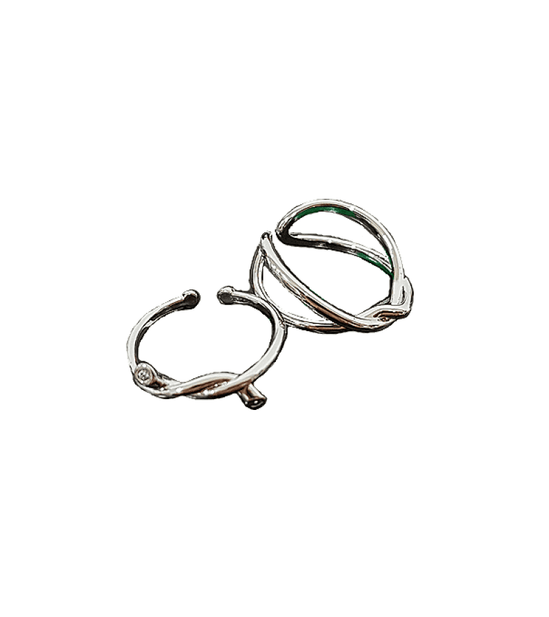Nevertheless Yoo Na-bi (Han So-hee) Inspired Ring 003 - ONE SIZE ONLY / Gray - Rings