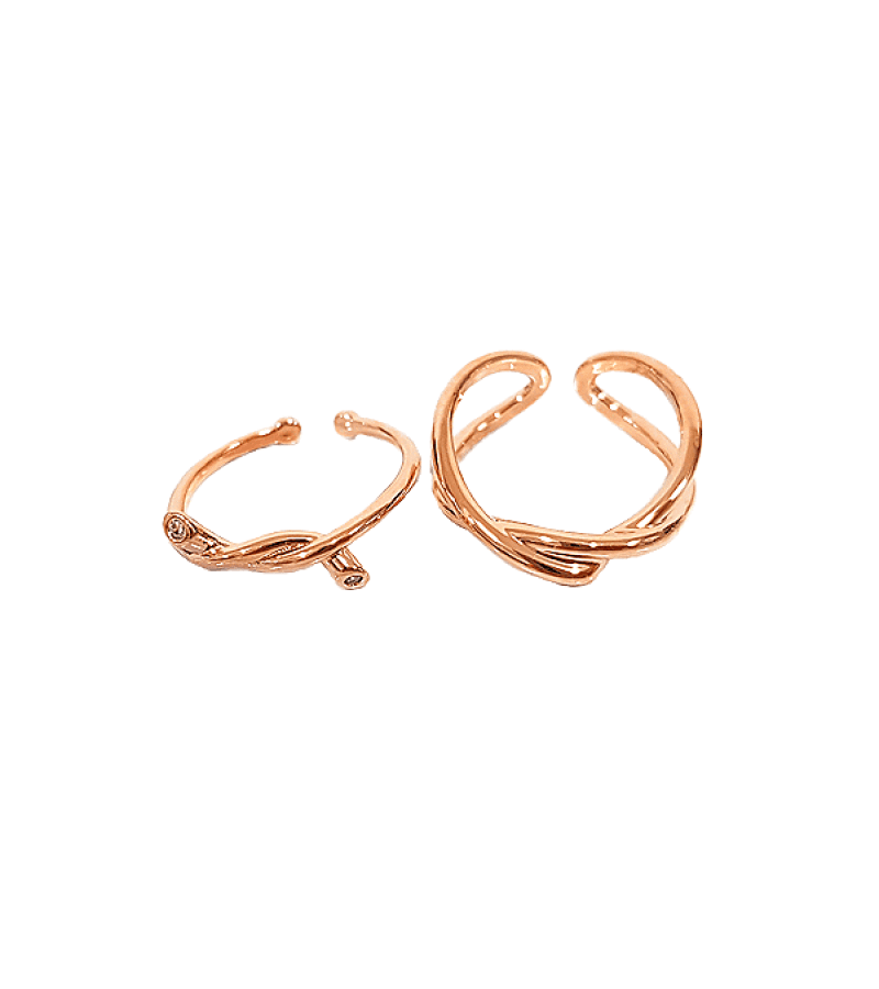 Nevertheless Yoo Na-bi (Han So-hee) Inspired Ring 003 - ONE SIZE ONLY / Rose Gold - Rings