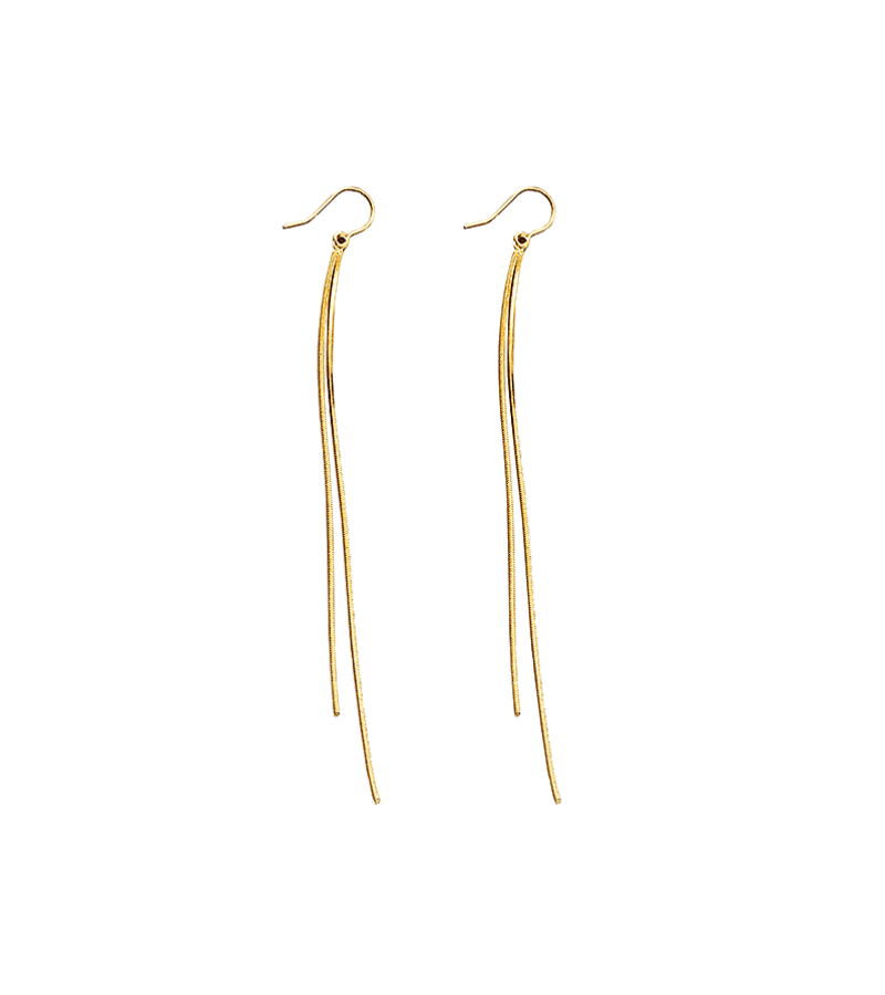 Now We Are Breaking Up Ha Young-Eun (Song Hye Kyo) Inspired Earrings 013 - ONE SIZE ONLY / Gold / 11 CM IN LENGTH - Earrings