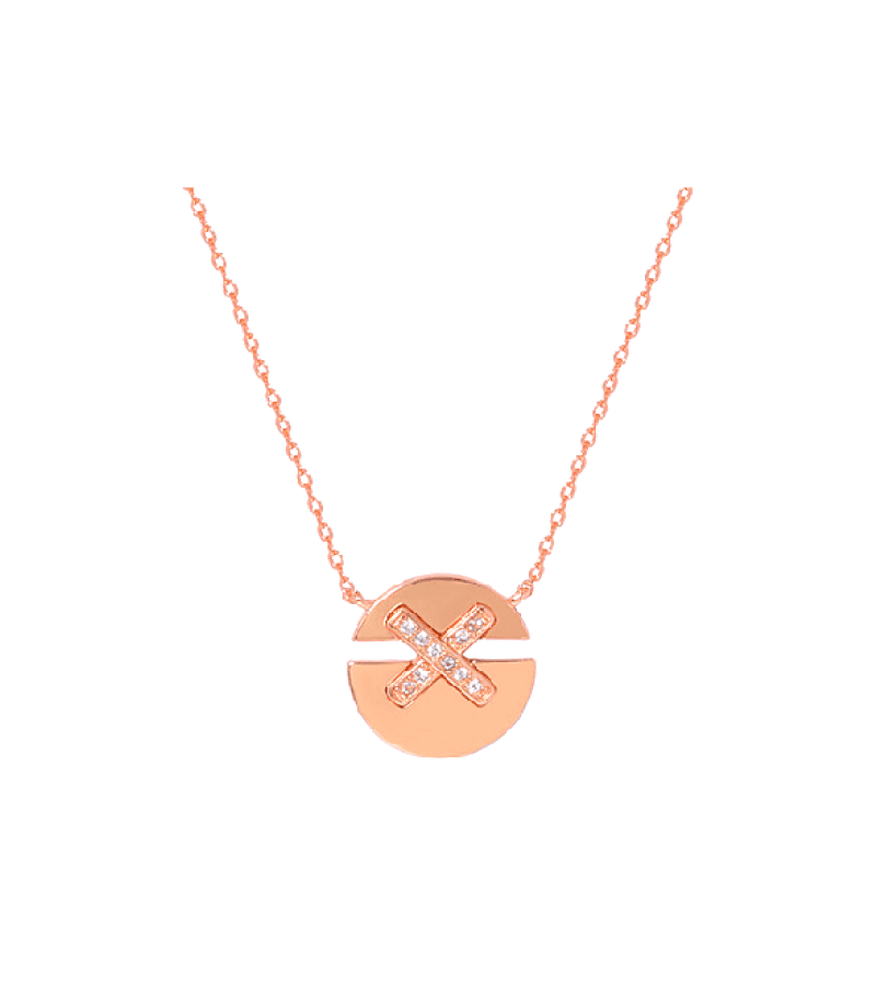 Now We Are Breaking Up Ha Young-Eun (Song Hye Kyo) Inspired Necklace 007 - BIG SIZE / Rose Gold - Necklaces