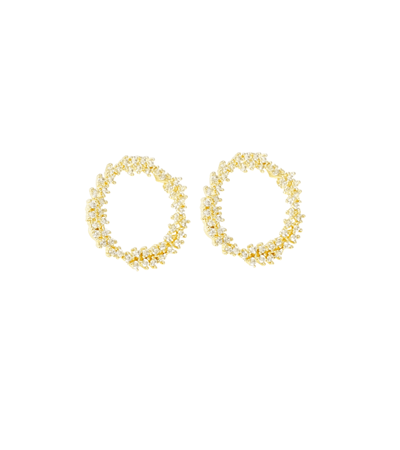 One The Woman Jo Yeon-joo (Honey Lee / Lee Hanee) Inspired Earrings 004 - ONE SIZE ONLY / Gold - Earrings