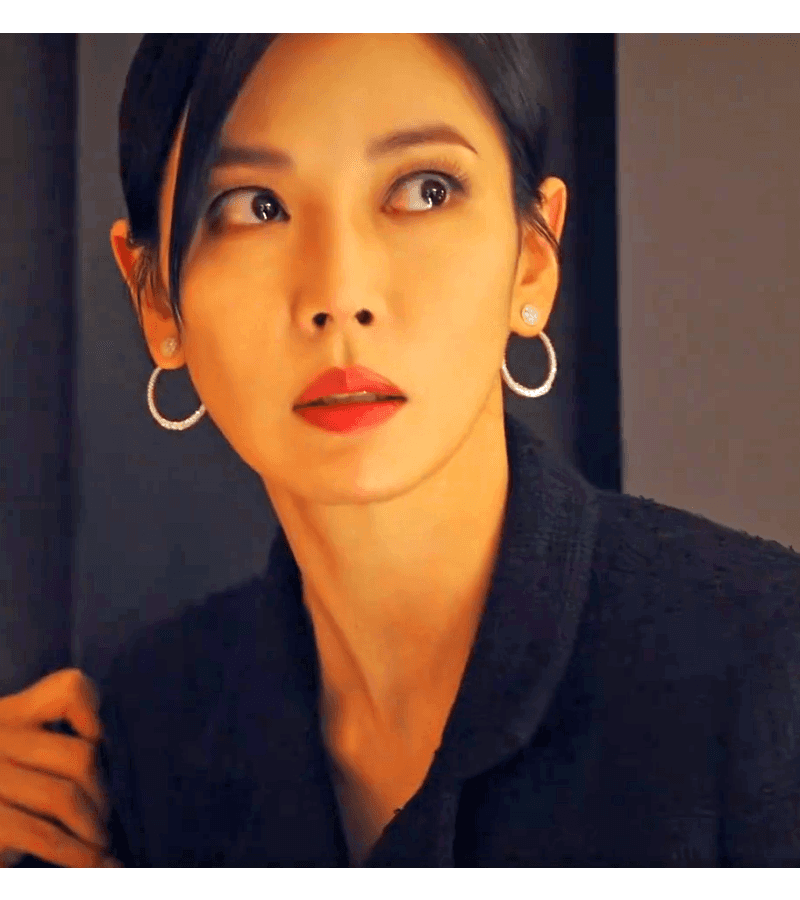 Penthouse 2 Cheon Seo-jin (Kim So-yeon) Inspired Earrings 027 - ONE SIZE ONLY / Silver - Earrings