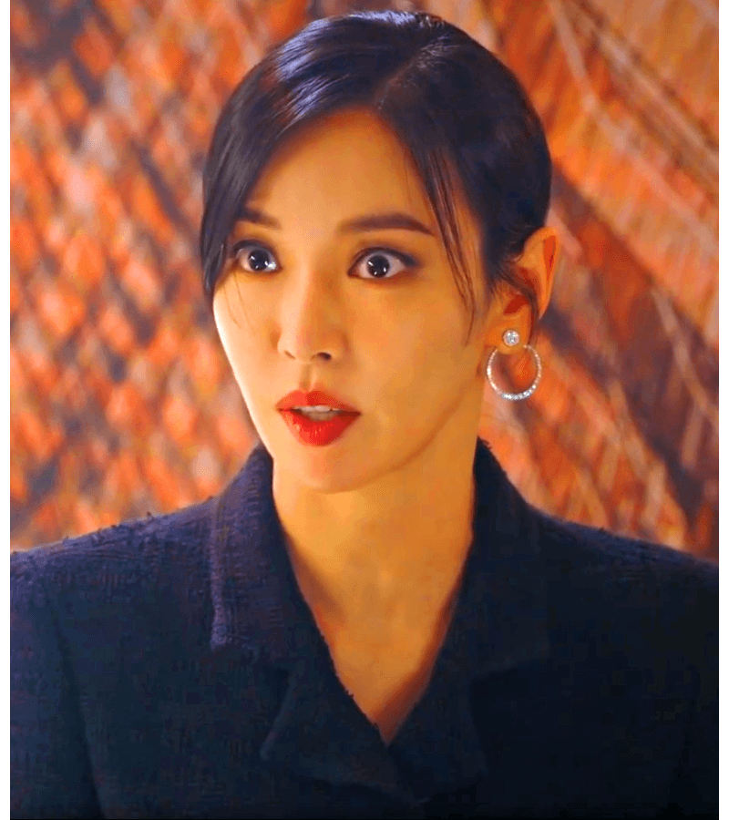 Penthouse 2 Cheon Seo-jin (Kim So-yeon) Inspired Earrings 027 - ONE SIZE ONLY / Silver - Earrings