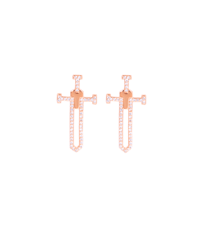 Penthouse 3 Cheon Seo-jin (Kim So-yeon) Inspired Earrings 001 - ONE SIZE ONLY / Rose Gold - Earrings