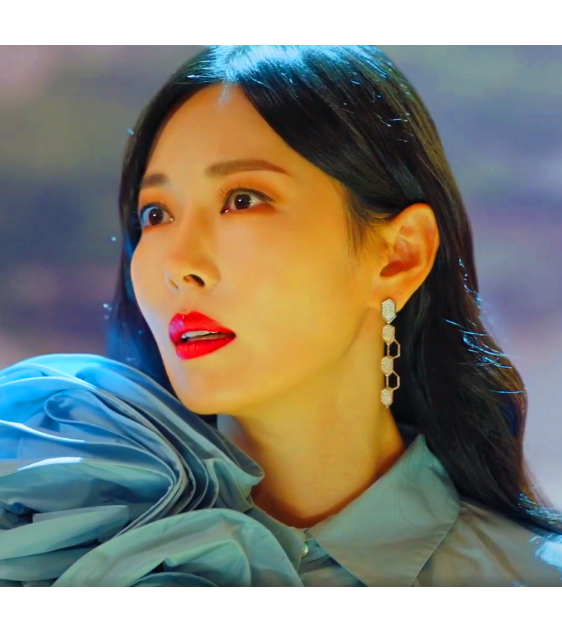 Penthouse 3 Cheon Seo-jin (Kim So-yeon) Inspired Earrings 002 - ONE SIZE ONLY / Silver - Earrings