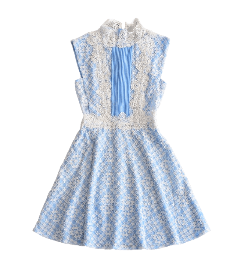 Single’s Inferno Kim Su Min Inspired Dress 001 - Blue / S - Dresses