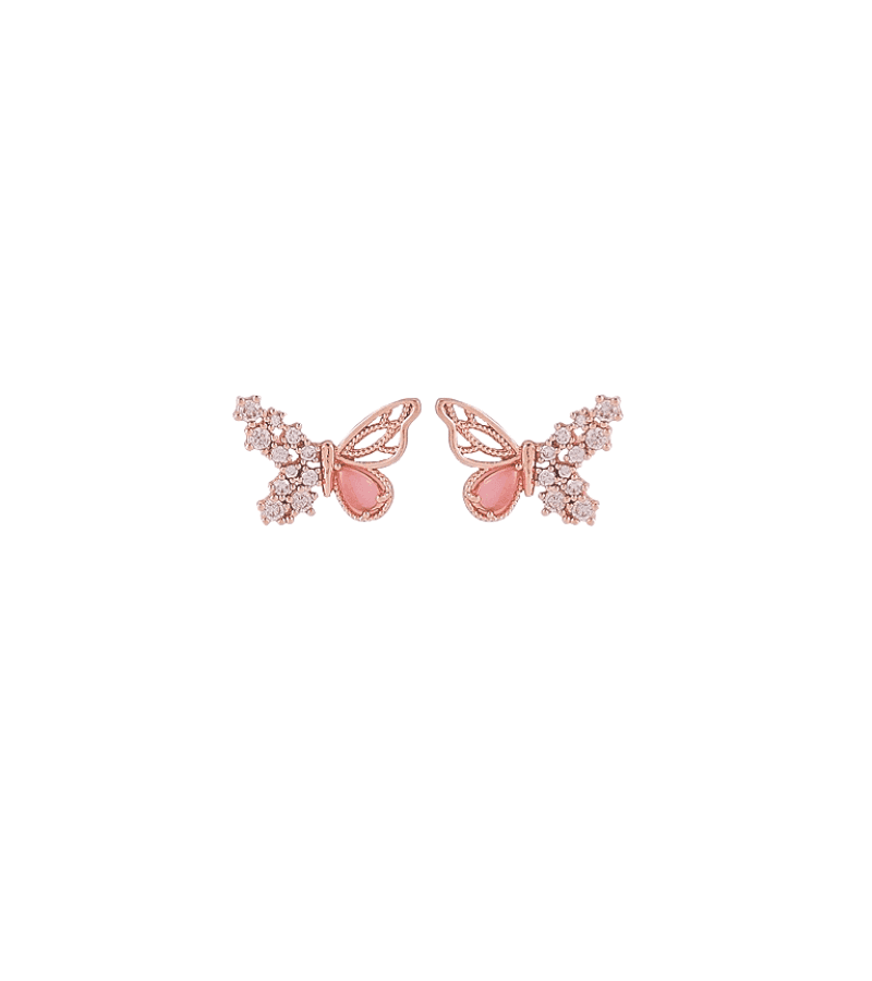 Single’s Inferno Kim Su Min Inspired Earrings 001 - ONE SIZE ONLY / Rose Gold - Earrings