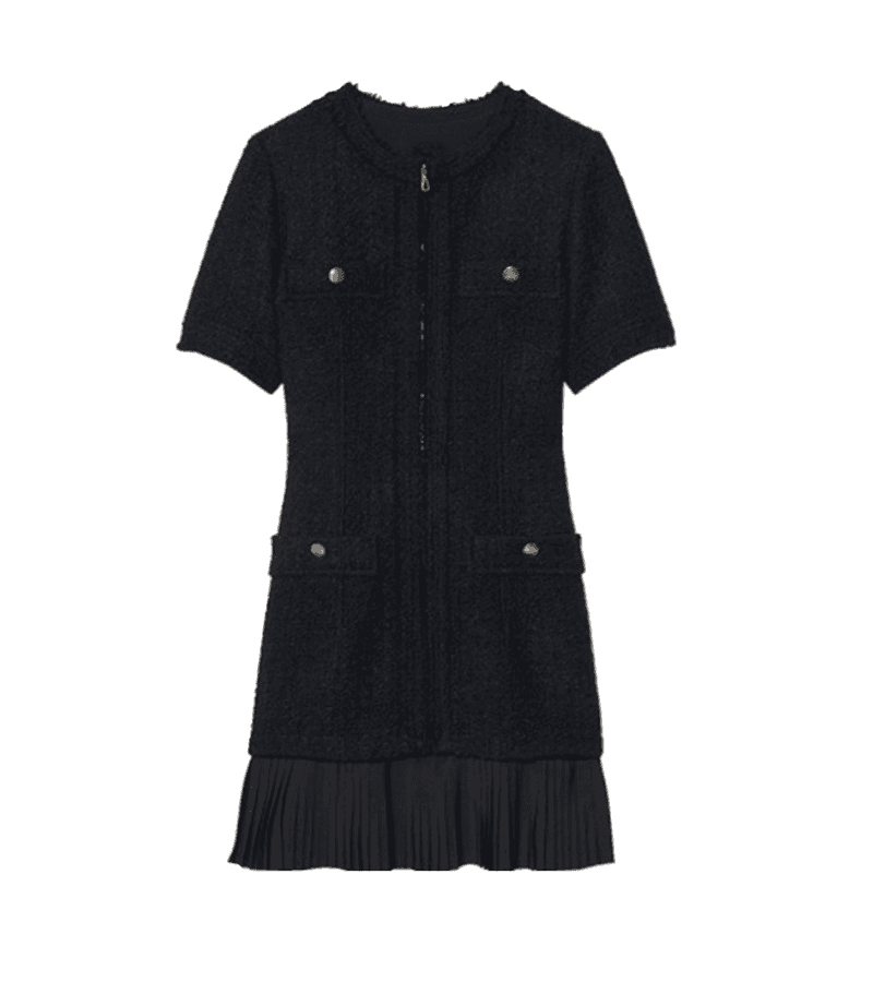 Single’s Inferno Shin Ji-yeon Inspired Dress 008 - S / Black - Dresses