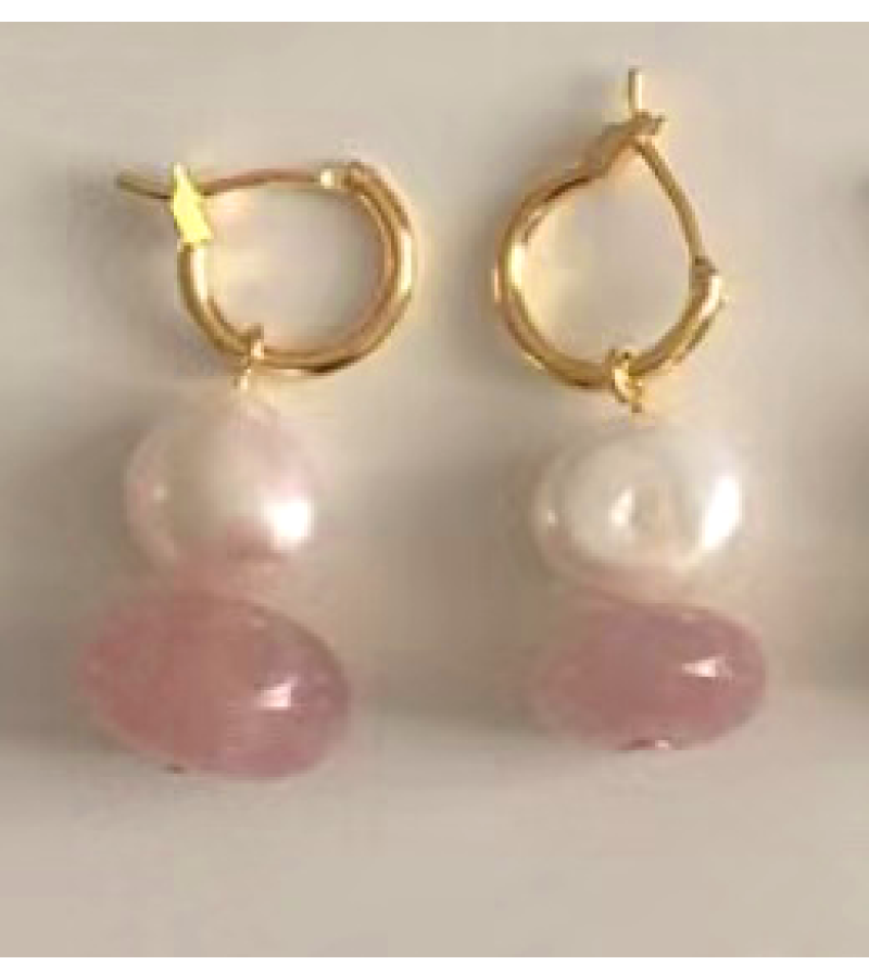 Single’s Inferno Shin Ji-yeon Inspired Earrings 001 - ONE SIZE ONLY / Pink - Earrings