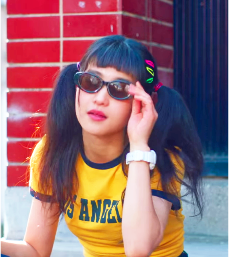Twenty-Five Twenty-One Na Hee-do (Kim Tae-ri) Inspired Sunglasses 001 - ONE SIZE ONLY / Black / Tinted Tea Colored Lenses - Sunglasses