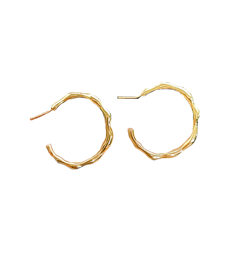 Vagabond Bae Suzy Inspired Earrings 002 - ONE SIZE ONLY / Gold / Shiny - Earrings