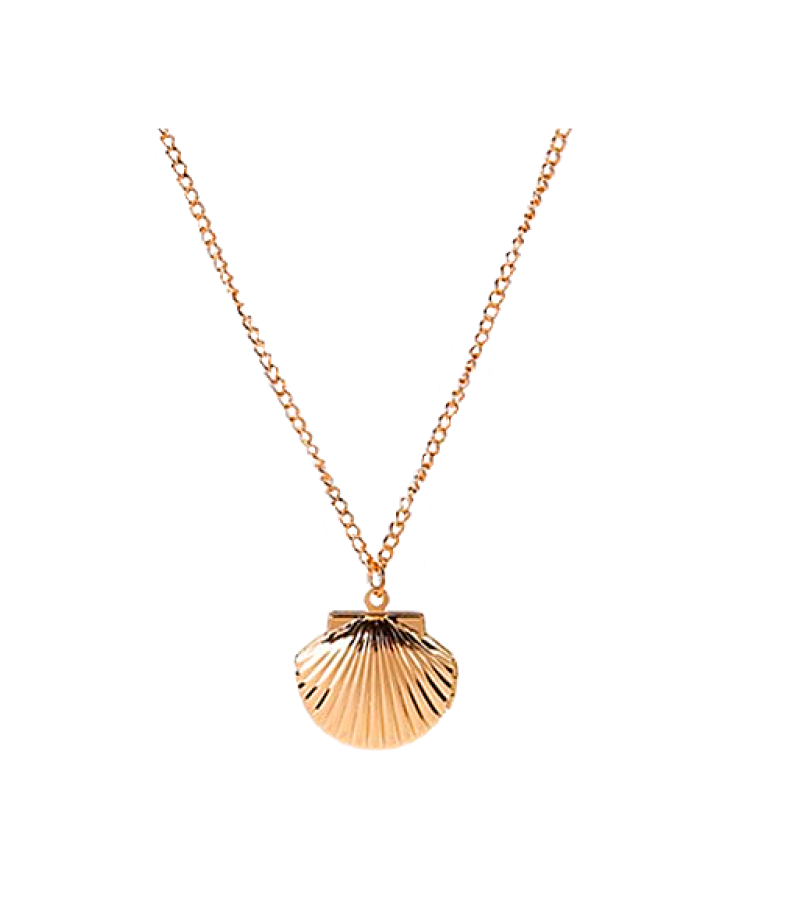 When The Camellia Blooms Gong Hyo Jin Inspired Seashell Locket Necklace - Necklaces